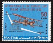 50th Anniversary of First Aeroplane Flight England-Australia
